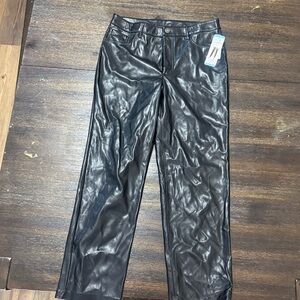Jolie Black Faux Leather Pants